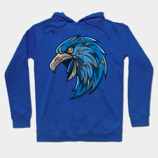 blue and bronze smart eagle hause Hoodie